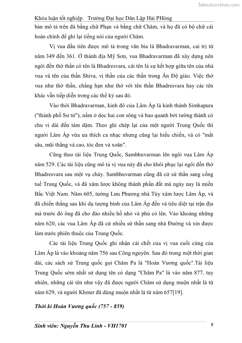 Khóa luận tốt nghiệp văn hóa du lịch Tìm hiểu thực trạng và đề xuất giải pháp khai thác phát triển du lịch đối với Tháp Bà - Lễ hội Tháp Bà ở Nha Trang - 2 Trang 18