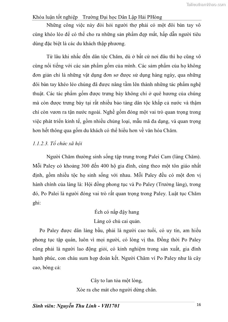 Khóa luận tốt nghiệp văn hóa du lịch Tìm hiểu thực trạng và đề xuất giải pháp khai thác phát triển du lịch đối với Tháp Bà - Lễ hội Tháp Bà ở Nha Trang - 3 Trang 26