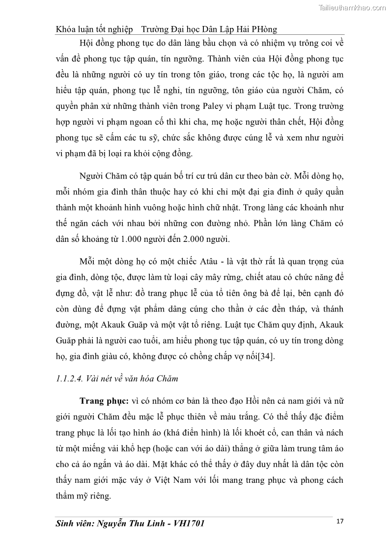 Khóa luận tốt nghiệp văn hóa du lịch Tìm hiểu thực trạng và đề xuất giải pháp khai thác phát triển du lịch đối với Tháp Bà - Lễ hội Tháp Bà ở Nha Trang - 3 Trang 27