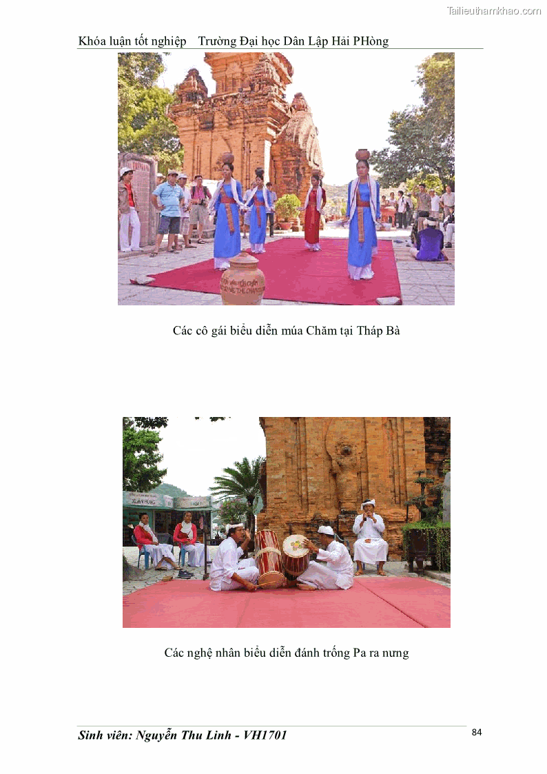 Khóa luận tốt nghiệp văn hóa du lịch Tìm hiểu thực trạng và đề xuất giải pháp khai thác phát triển du lịch đối với Tháp Bà - Lễ hội Tháp Bà ở Nha Trang - 8 Trang 94