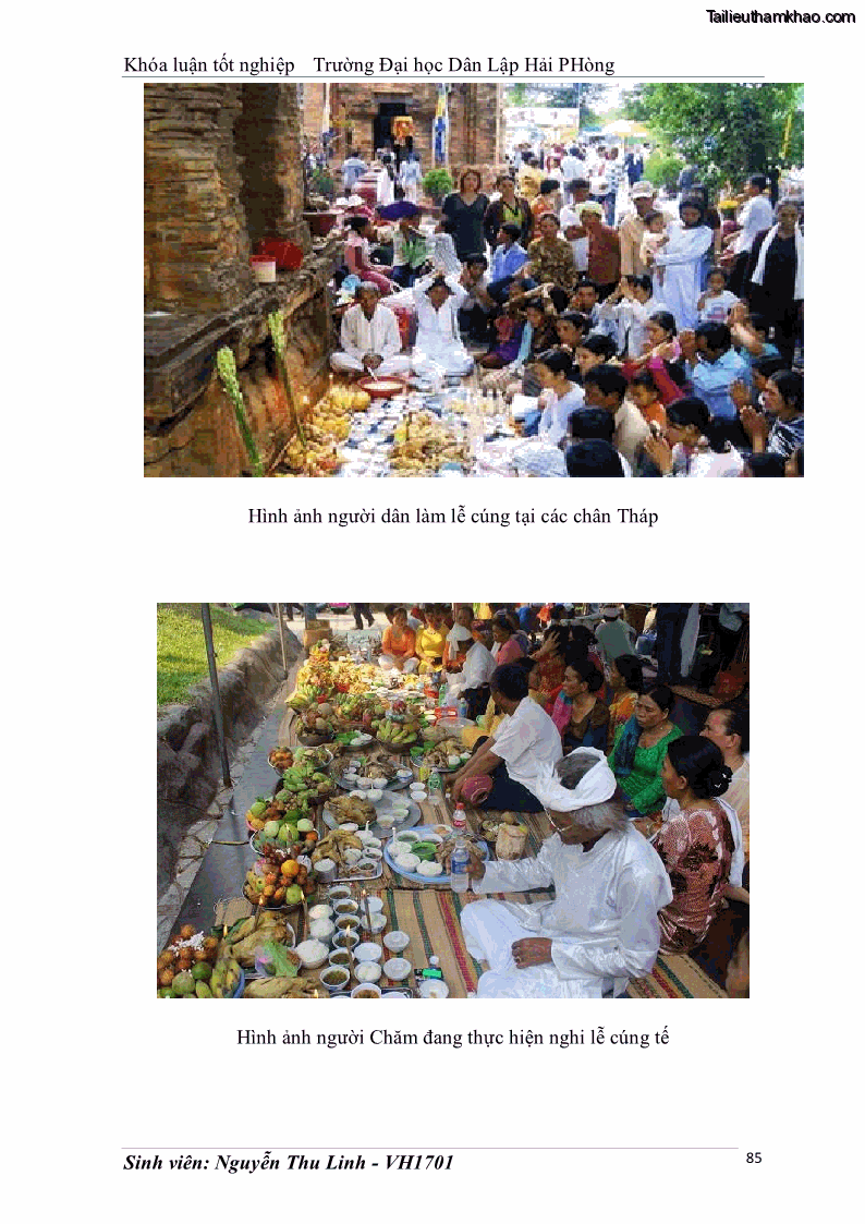 Khóa luận tốt nghiệp văn hóa du lịch Tìm hiểu thực trạng và đề xuất giải pháp khai thác phát triển du lịch đối với Tháp Bà - Lễ hội Tháp Bà ở Nha Trang - 8 Trang 95