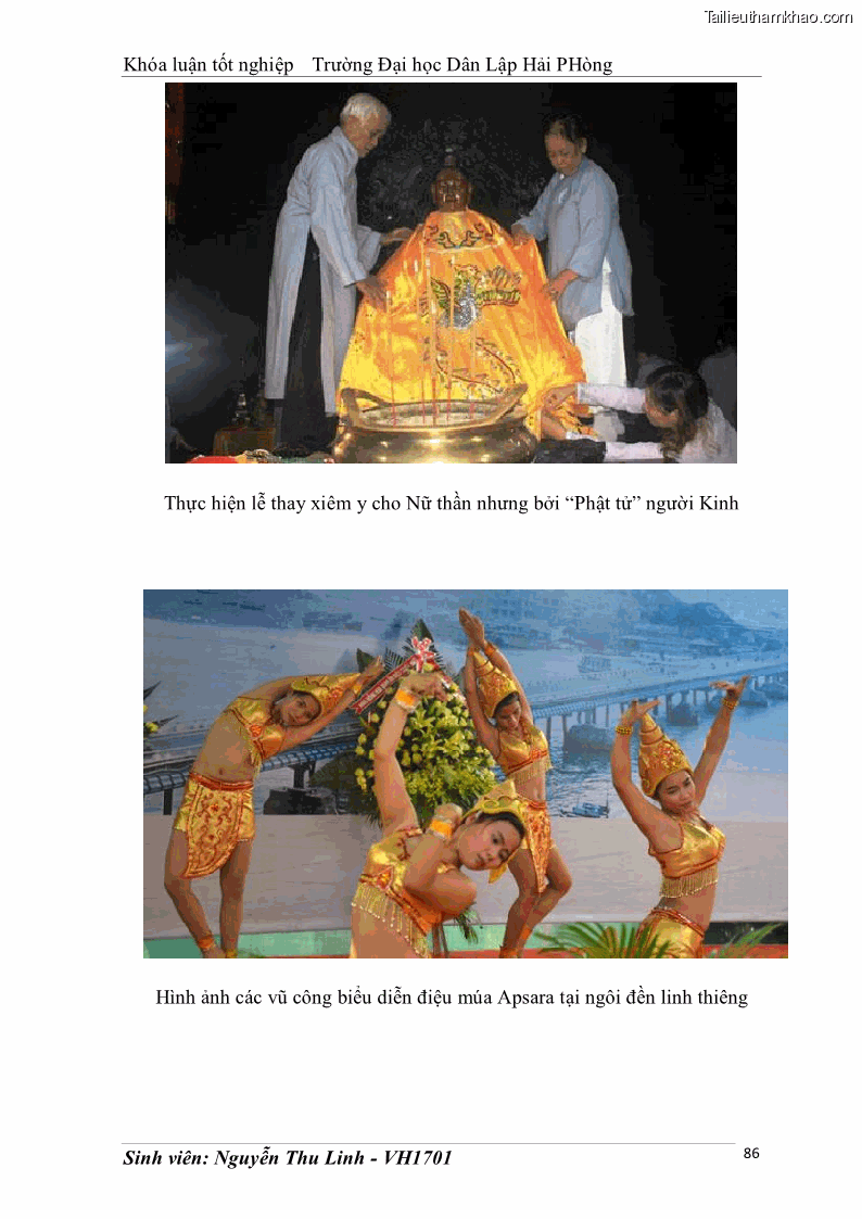 Khóa luận tốt nghiệp văn hóa du lịch Tìm hiểu thực trạng và đề xuất giải pháp khai thác phát triển du lịch đối với Tháp Bà - Lễ hội Tháp Bà ở Nha Trang - 8 Trang 96
