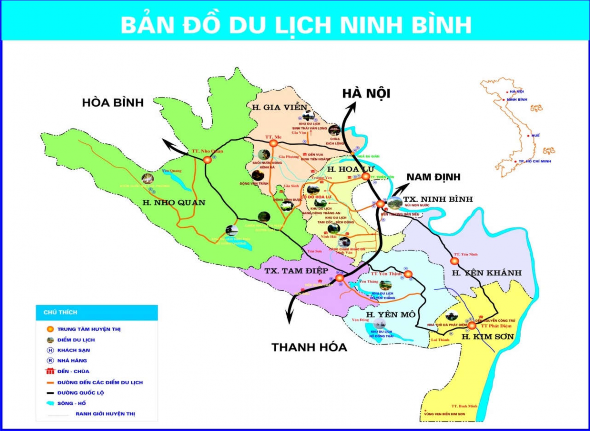 Hình 3 1 Bản đồ du lịch tỉnh Ninh Bình Nguồn 63 Địa hình Địa hình của 1