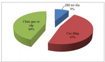 Biểu đồ 3 10 Kết quả khảo sát về cơ cấu trình độ chuyên môn nghiệp vụ 2