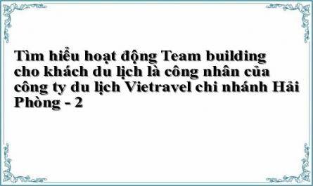 Tìm hiểu hoạt động Team building cho khách du lịch là công nhân của công ty du lịch Vietravel chi nhánh Hải Phòng - 2