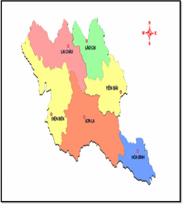 Hình 01 Các tỉnh khu vực Tây Bắc Việt Nam Hình 02 Bản đồ du lịch Sa Pa Hình 1