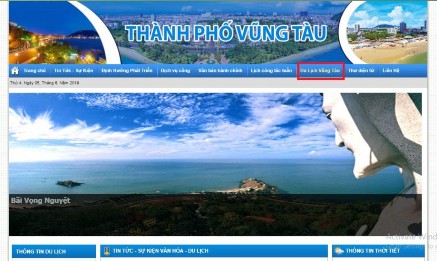 Hình 3 8 Website chính thức của thành phố Vũng Tàu Tuy nhiên các thông tin không 1
