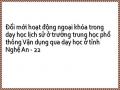 Đổi mới hoạt động ngoại khóa trong dạy học lịch sử ở trường trung học phổ thông Vận dụng qua dạy học ở tỉnh Nghệ An - 22