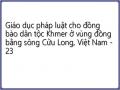 Giáo dục pháp luật cho đồng bào dân tộc Khmer ở vùng đồng bằng sông Cửu Long, Việt Nam - 23