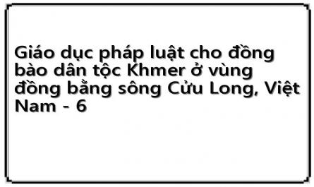 Chủ Thể, Đối Tượng Của Giáo Dục Pháp Luật Cho Đồng Bào Dân Tộc Khmer Ở Vùng Đồng Bằng