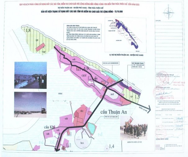 Bản đồ quy hoạch Thị trấn Thuận An – Huế Nguồn Quyết định số 628 QĐ 2