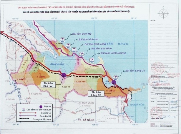 Bản đồ quy hoạch Huyện Phú Lộc – Huế Nguồn Quyết định số 628 QĐ UBND 3