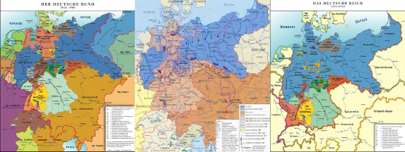 Bản đồ LB Đức 1815 1866 sau năm 1815 Cuộc Chiến tranh Áo Phổ năm 1866 Đế chế 2