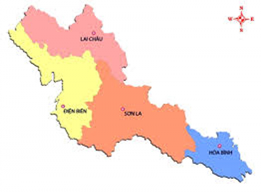 Hình 3 1 Bản đồ hành chính các tỉnh tiểu vùng Tây Bắc Nguồn Tham khảo 1