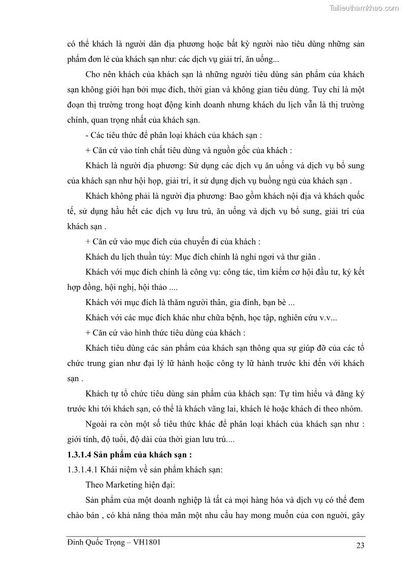 Khóa luận tốt nghiệp việt nam học Thực trạng kinh doanh du lịch và những giải pháp nhằm nâng cao chất lượng của hệ thống khách sạn, nhà nghỉ ở Cát Bà - 2 Trang 23