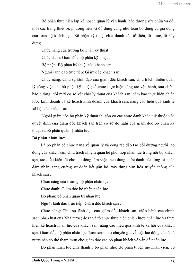 Khóa luận tốt nghiệp việt nam học Thực trạng kinh doanh du lịch và những giải pháp nhằm nâng cao chất lượng của hệ thống khách sạn, nhà nghỉ ở Cát Bà - 4 Trang 38