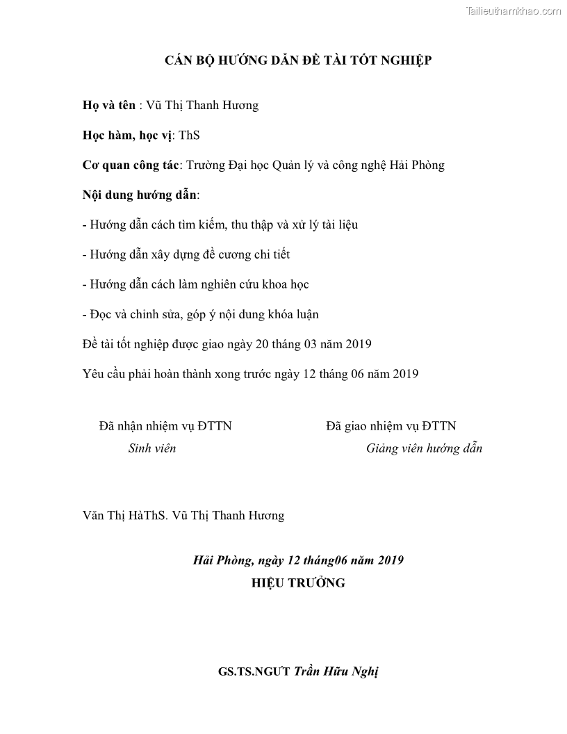 Khóa luận tốt nghiệp việt nam học Thực trạng và giải pháp khai thác lễ hội đền Nghè phục vụ du lịch tại thành phố Hải Phòng - 1 Trang 5