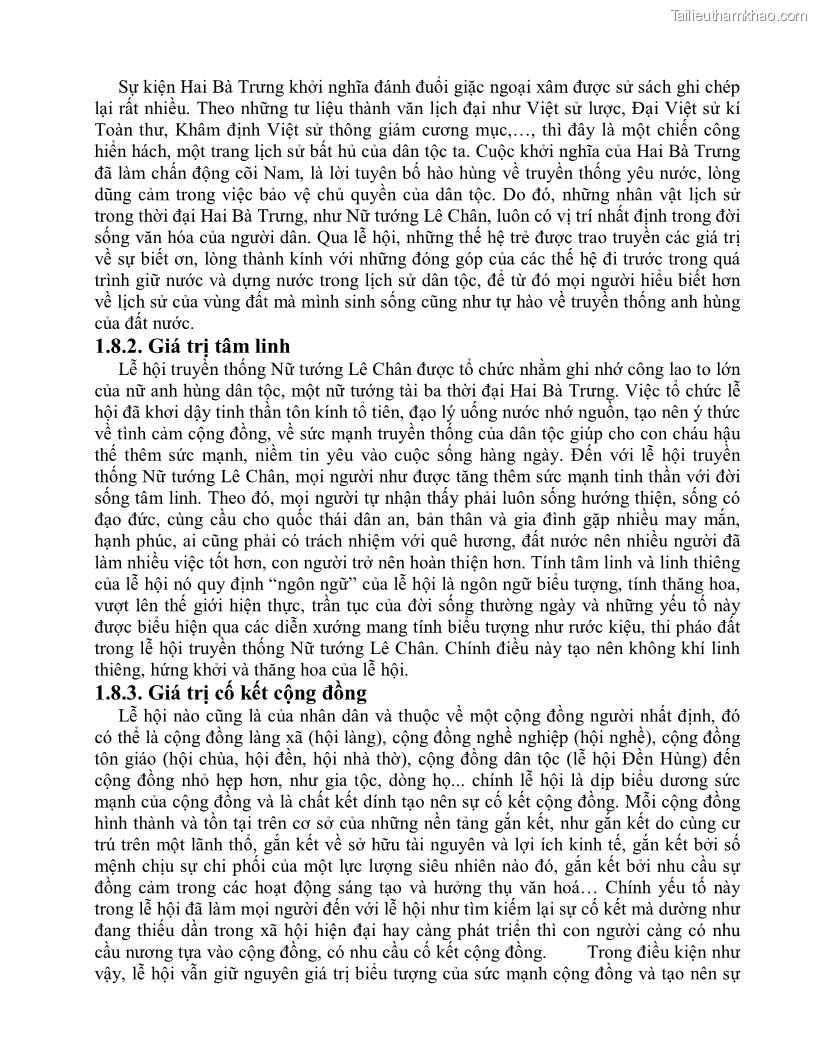 Khóa luận tốt nghiệp việt nam học Thực trạng và giải pháp khai thác lễ hội đền Nghè phục vụ du lịch tại thành phố Hải Phòng - 2 Trang 24