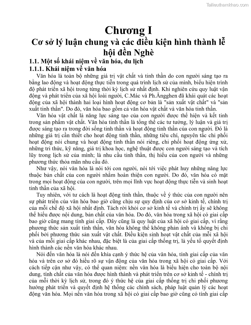 Khóa luận tốt nghiệp việt nam học Thực trạng và giải pháp khai thác lễ hội đền Nghè phục vụ du lịch tại thành phố Hải Phòng - 2 Trang 15