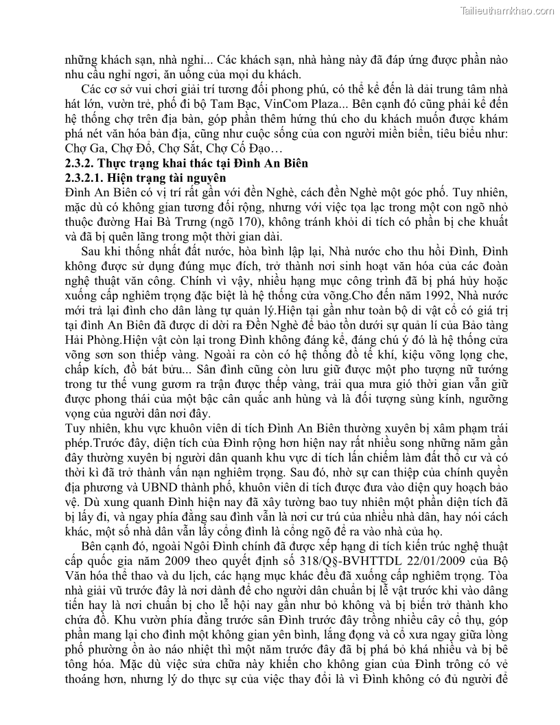 Khóa luận tốt nghiệp việt nam học Thực trạng và giải pháp khai thác lễ hội đền Nghè phục vụ du lịch tại thành phố Hải Phòng - 4 Trang 37