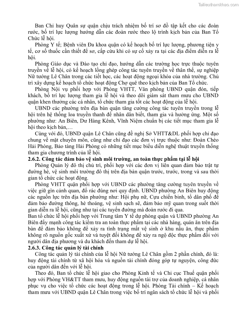 Khóa luận tốt nghiệp việt nam học Thực trạng và giải pháp khai thác lễ hội đền Nghè phục vụ du lịch tại thành phố Hải Phòng - 4 Trang 42