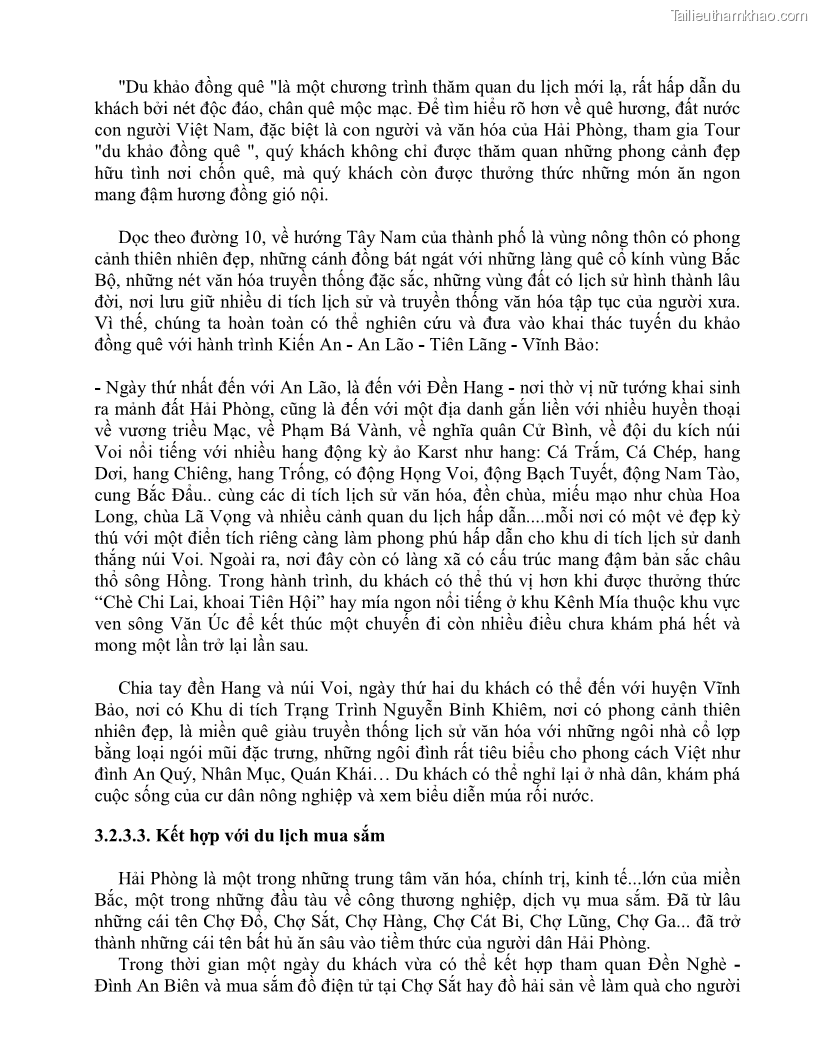 Khóa luận tốt nghiệp việt nam học Thực trạng và giải pháp khai thác lễ hội đền Nghè phục vụ du lịch tại thành phố Hải Phòng - 5 Trang 59