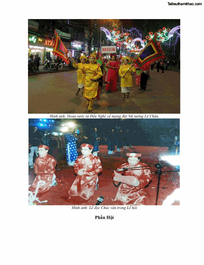 Khóa luận tốt nghiệp việt nam học Thực trạng và giải pháp khai thác lễ hội đền Nghè phục vụ du lịch tại thành phố Hải Phòng - 7 Trang 82