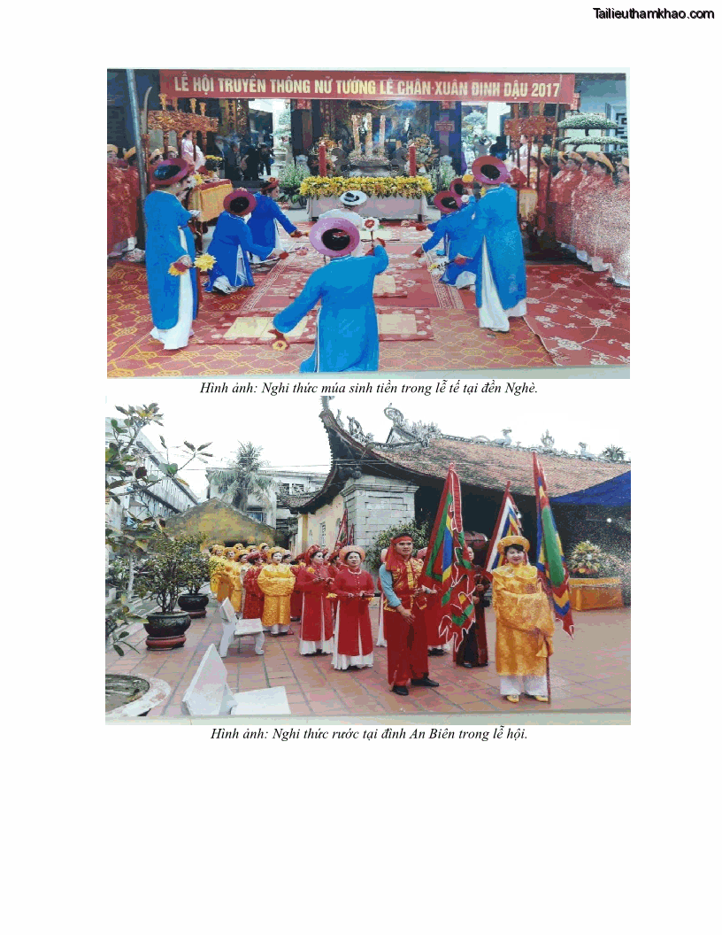 Khóa luận tốt nghiệp việt nam học Thực trạng và giải pháp khai thác lễ hội đền Nghè phục vụ du lịch tại thành phố Hải Phòng - 7 Trang 81