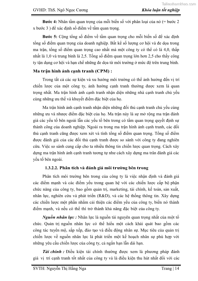Khóa luận tốt nghiệp Xây dựng chiến lược kinh doanh đối với sản phẩm du lịch lữ hành tại Công ty Kỳ Nghỉ Việt giai đoạn 2012 - 2016 - 2 Trang 24