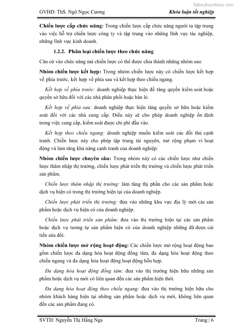 Khóa luận tốt nghiệp Xây dựng chiến lược kinh doanh đối với sản phẩm du lịch lữ hành tại Công ty Kỳ Nghỉ Việt giai đoạn 2012 - 2016 - 2 Trang 16