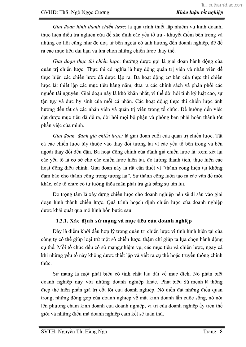 Khóa luận tốt nghiệp Xây dựng chiến lược kinh doanh đối với sản phẩm du lịch lữ hành tại Công ty Kỳ Nghỉ Việt giai đoạn 2012 - 2016 - 2 Trang 18