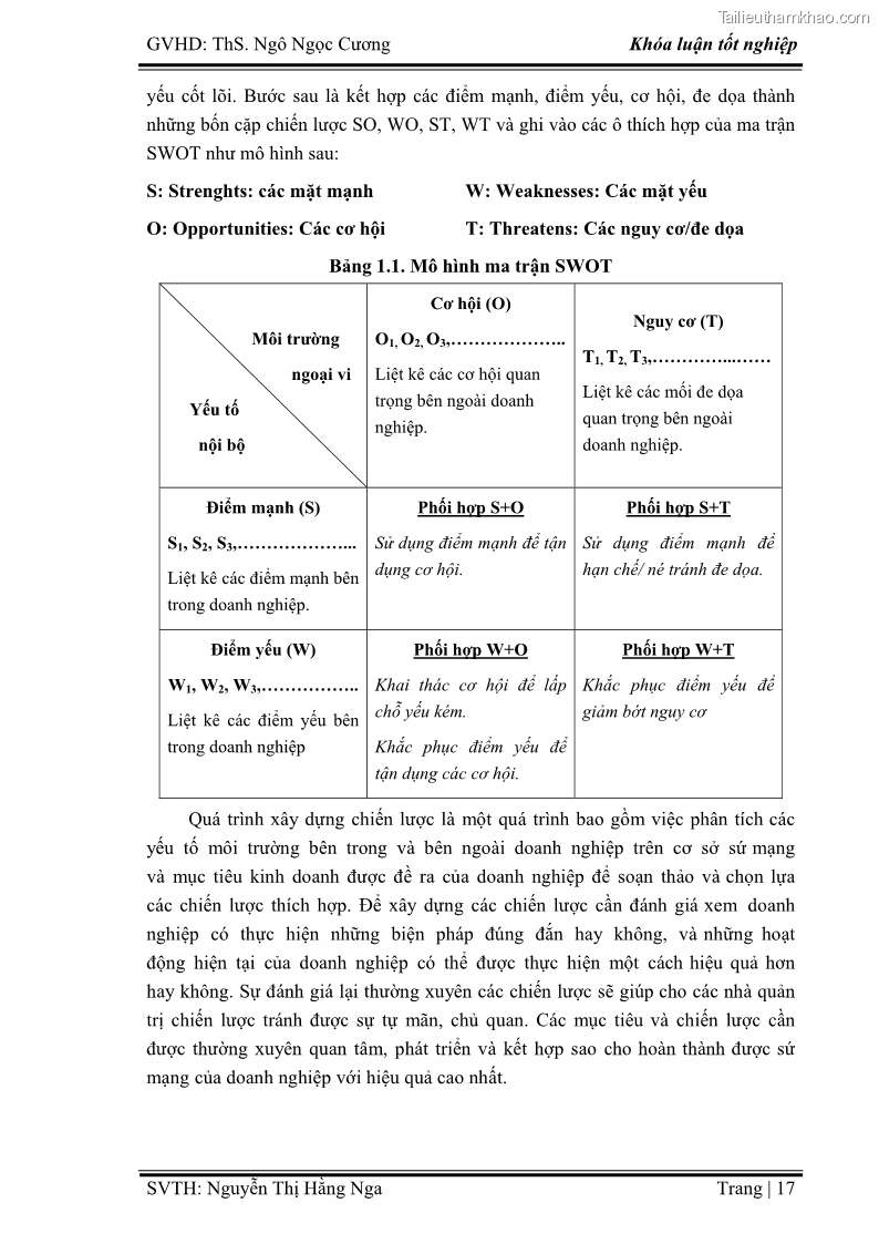 Khóa luận tốt nghiệp Xây dựng chiến lược kinh doanh đối với sản phẩm du lịch lữ hành tại Công ty Kỳ Nghỉ Việt giai đoạn 2012 - 2016 - 3 Trang 27