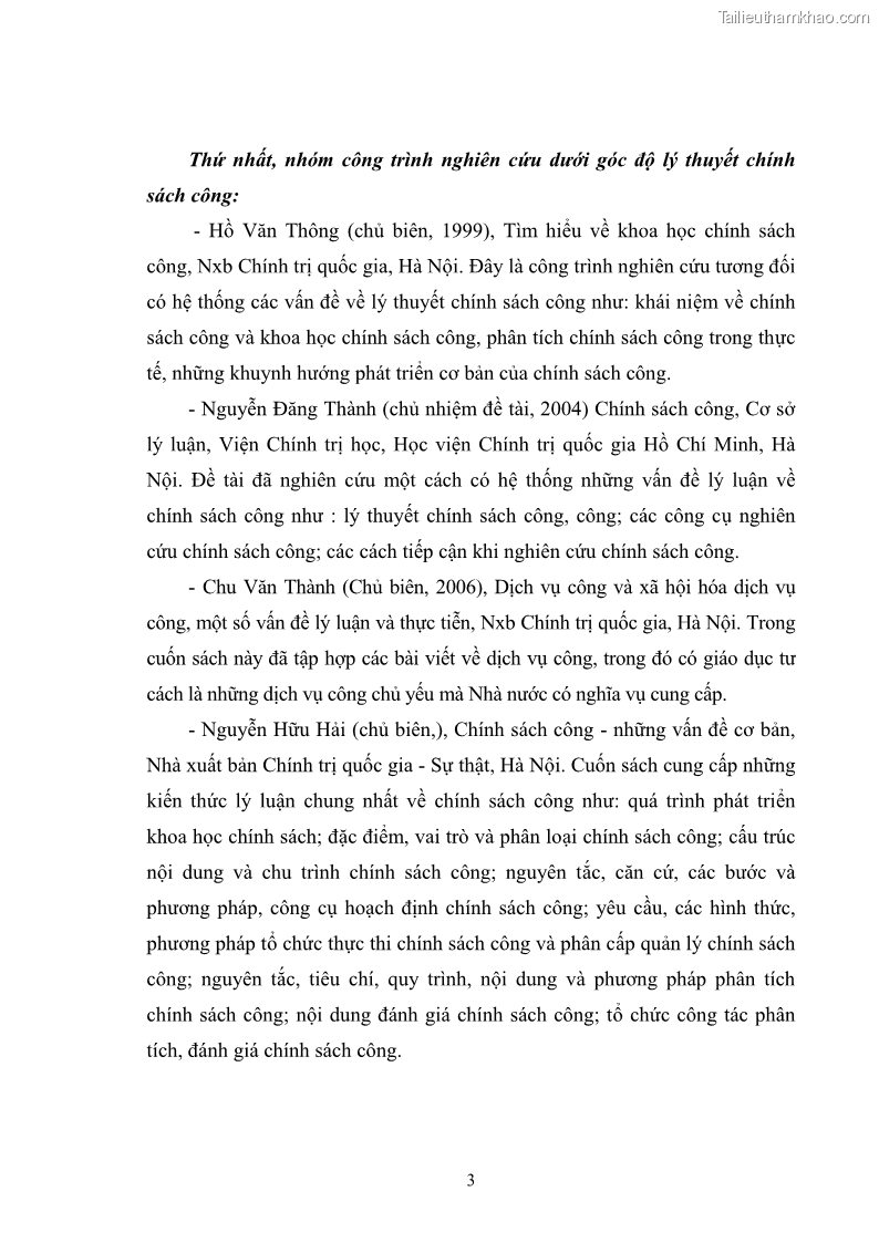 Luận văn thạc sĩ chính sách công Chính sách phát triển du lịch ở Sầm Sơn, tỉnh Thanh Hoá - 1 Trang 11