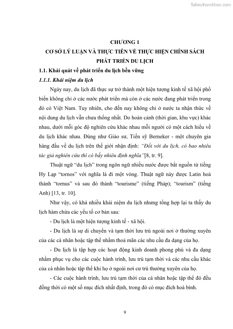 Luận văn thạc sĩ chính sách công Chính sách phát triển du lịch ở Sầm Sơn, tỉnh Thanh Hoá - 2 Trang 17