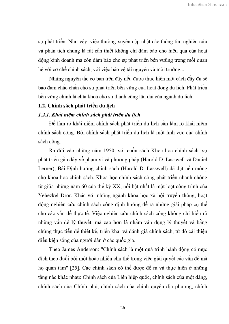 Luận văn thạc sĩ chính sách công Chính sách phát triển du lịch ở Sầm Sơn, tỉnh Thanh Hoá - 3 Trang 34