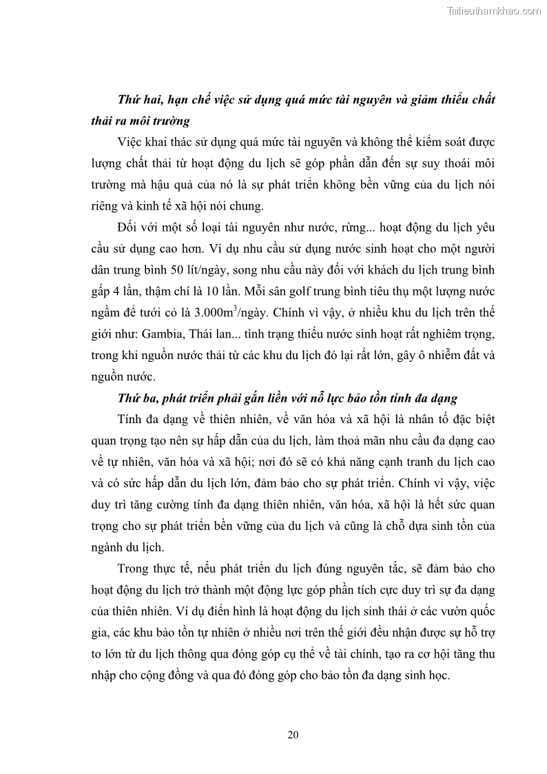 Luận văn thạc sĩ chính sách công Chính sách phát triển du lịch ở Sầm Sơn, tỉnh Thanh Hoá - 3 Trang 28
