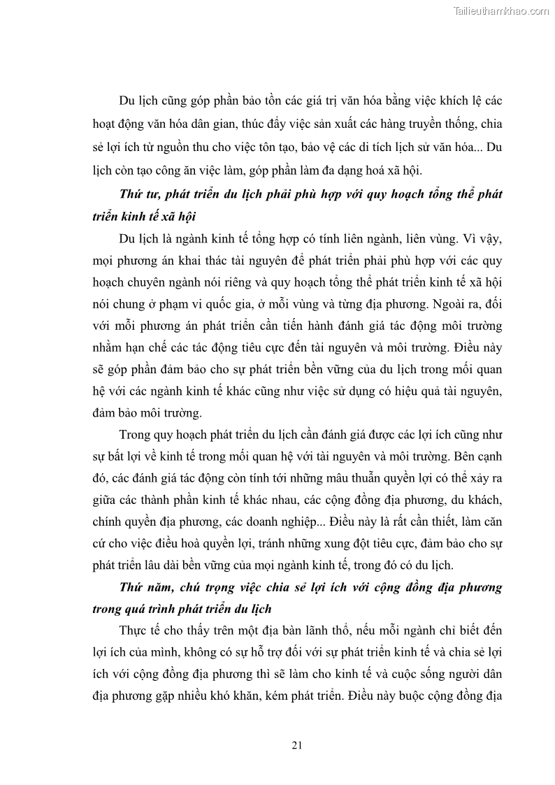 Luận văn thạc sĩ chính sách công Chính sách phát triển du lịch ở Sầm Sơn, tỉnh Thanh Hoá - 3 Trang 29