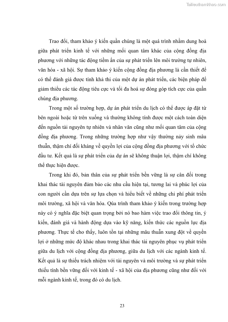Luận văn thạc sĩ chính sách công Chính sách phát triển du lịch ở Sầm Sơn, tỉnh Thanh Hoá - 3 Trang 31