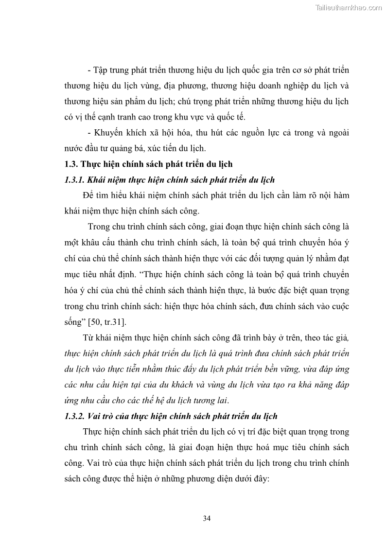 Luận văn thạc sĩ chính sách công Chính sách phát triển du lịch ở Sầm Sơn, tỉnh Thanh Hoá - 4 Trang 42