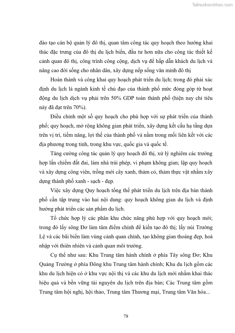 Luận văn thạc sĩ chính sách công Chính sách phát triển du lịch ở Sầm Sơn, tỉnh Thanh Hoá - 8 Trang 86