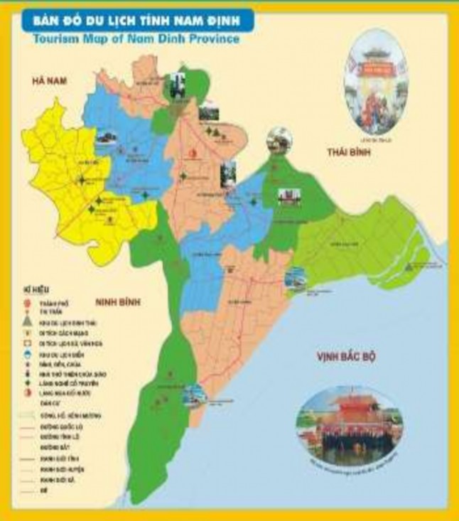 Bản đổ tài nguyên du lịch tỉnh Ninh Bình 177 Bản đồ du lịch tỉnh Nam Định 5