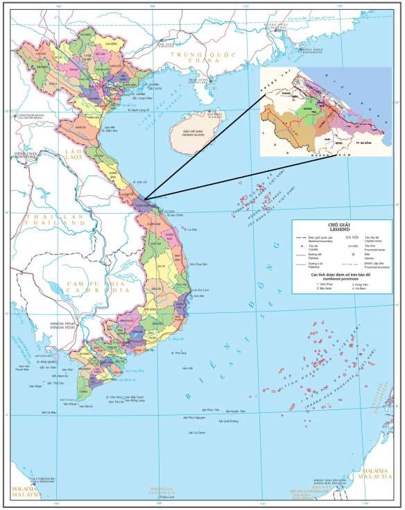 Hình 3 1 Bản đồ vị trí địa lý Thừa Thiên Huế Nguồn Trung tâm Thông tin dữ 1
