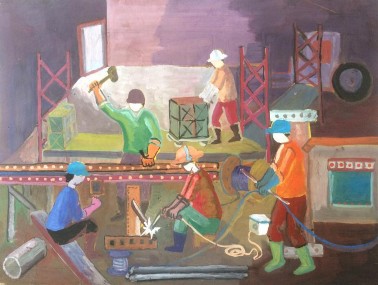 5 1 Tác phẩm Xưởng Cơ khí Nguồn tác giả chụp 2016 5 2 Tác phẩm Vào Ca 1