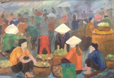 5 3 Tác phẩm Chợ phiên Nguồn tác giả chụp 2016 5 4 Tác phẩm Công trường 3