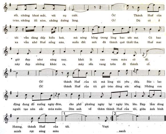 1 2 EM THƯƠNG NGƯỜI TRONG HUẾ ĐẤU TRANH Nhạc Trần Hoàn Lời Quế Lâm 2