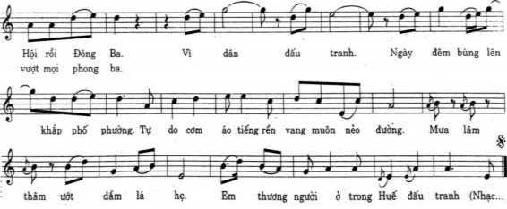 Hoàn 1 2 EM THƯƠNG NGƯỜI TRONG HUẾ ĐẤU TRANH Nhạc Trần Hoàn Lời Quế Lâm 5