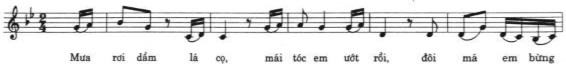 PL1 1 8 107 Ca khúc được viết ở hình thức hai đoạn đơn không tái hiện ở 3