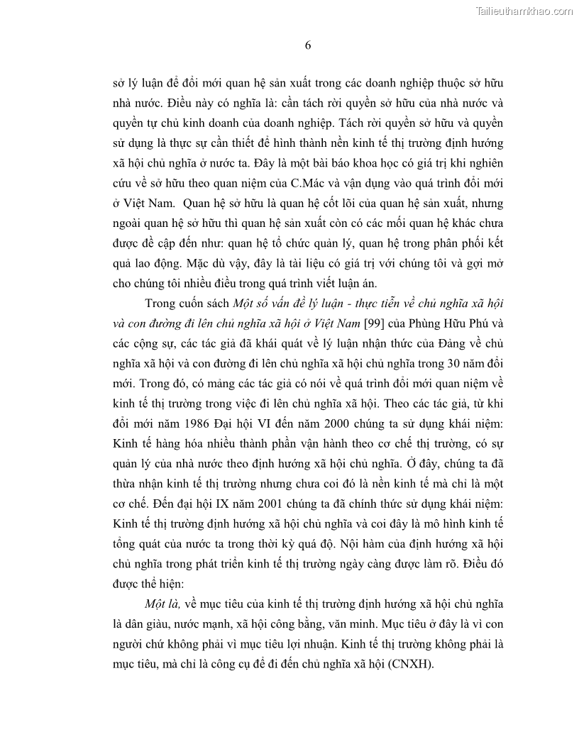 Luận án tiến sĩ Chủ nghĩa duy vật biện chứng và chủ nghĩa duy vật lịch sử Về sự biến đổi của quan hệ sản xuất xã hội chủ nghĩa trong thời kỳ đổi mới ở Việt Nam - 1 Trang 12
