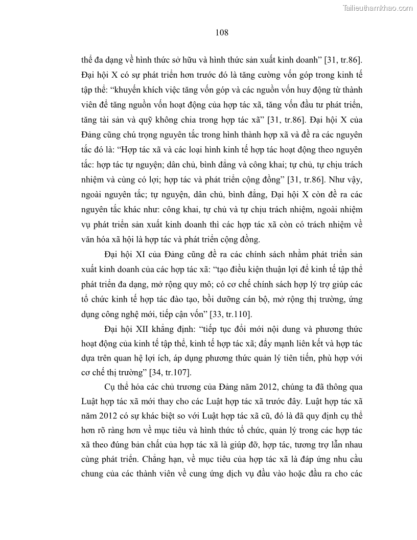 Luận án tiến sĩ Chủ nghĩa duy vật biện chứng và chủ nghĩa duy vật lịch sử Về sự biến đổi của quan hệ sản xuất xã hội chủ nghĩa trong thời kỳ đổi mới ở Việt Nam - 10 Trang 114