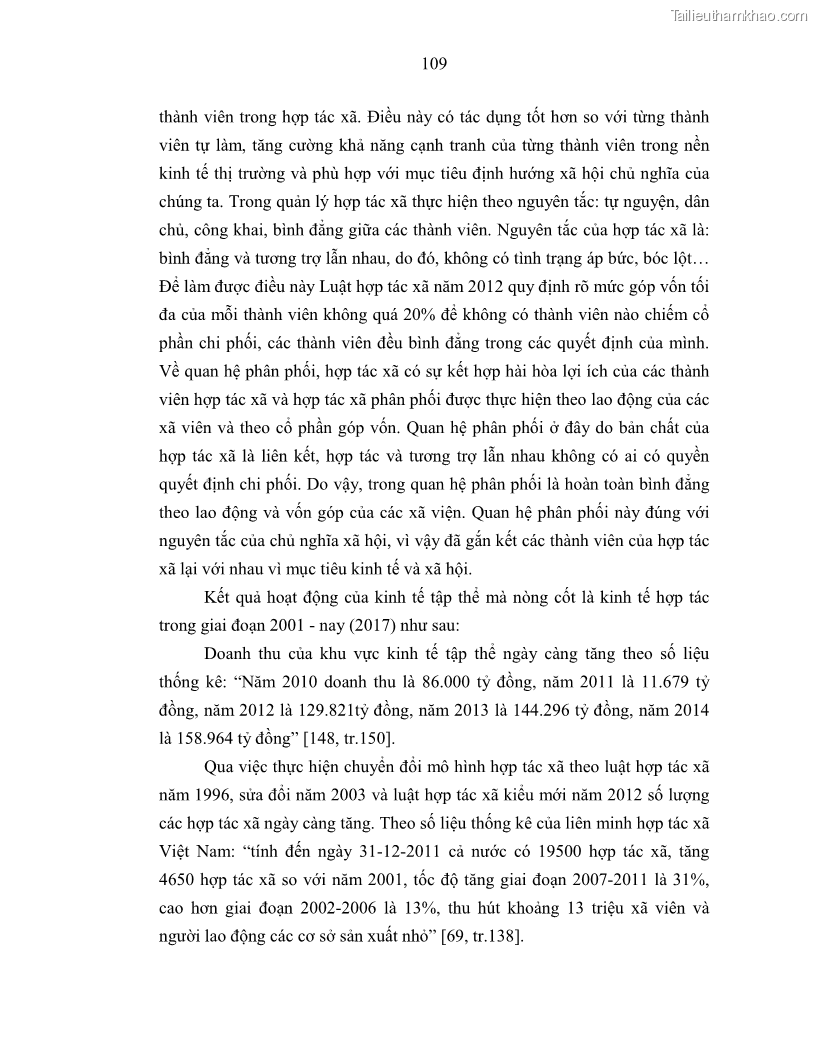 Luận án tiến sĩ Chủ nghĩa duy vật biện chứng và chủ nghĩa duy vật lịch sử Về sự biến đổi của quan hệ sản xuất xã hội chủ nghĩa trong thời kỳ đổi mới ở Việt Nam - 10 Trang 115